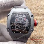 Copy Richard Mille RM 27-01 Grey plated Case Black Inner Skeleton Dial Watches
